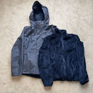 North Face Jacket Womens Medium 3-in-1 Triclimate Dryvent Gray Waterproof Hooded